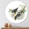 Designart - Vintage Birds In The Wild V - Traditional Metal Circle Wall Art